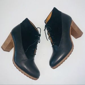 Madewell Black and Brown Ankle Boots